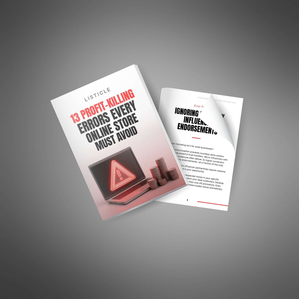 13 Profit-Killing Errors Every Online Store Must Avoid