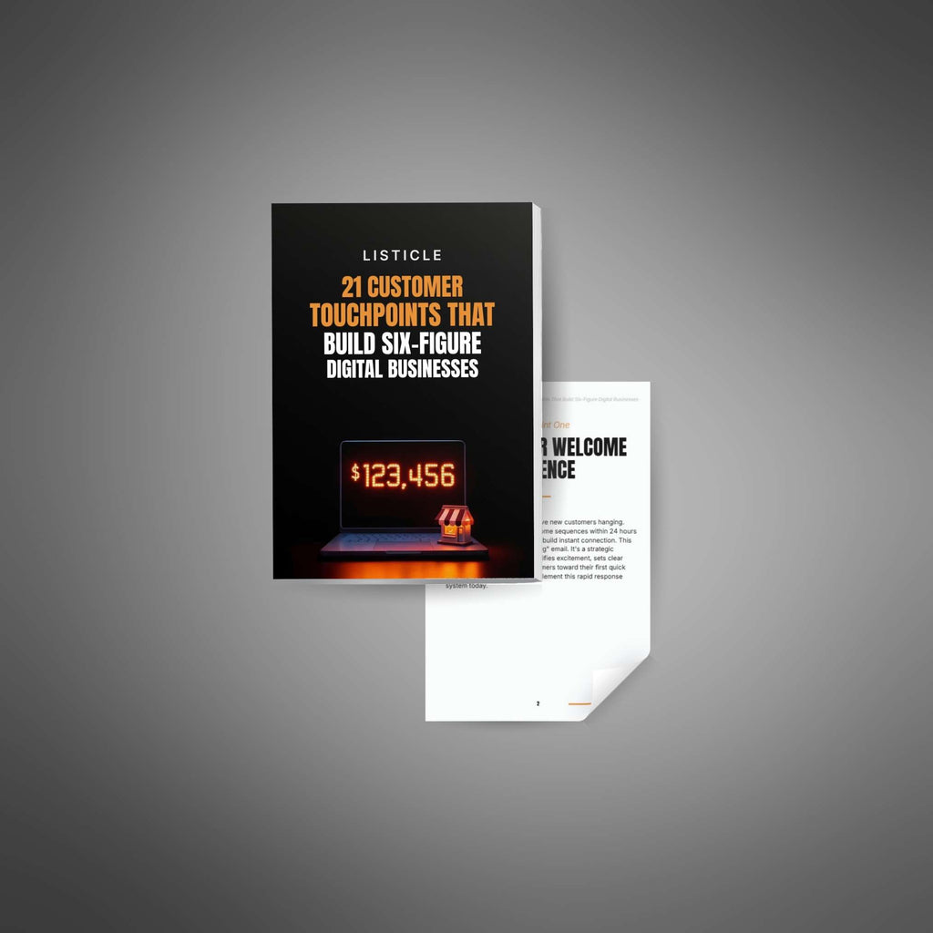 21 Customer Touchpoints: Build a Six-Figure Business