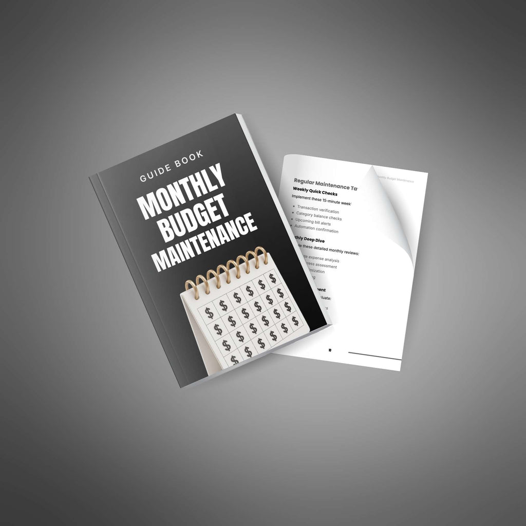 Monthly Budget Maintenance